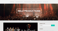 Desktop Screenshot of meloproductions.net